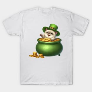 St Patricks Day Burmese Cat T-Shirt